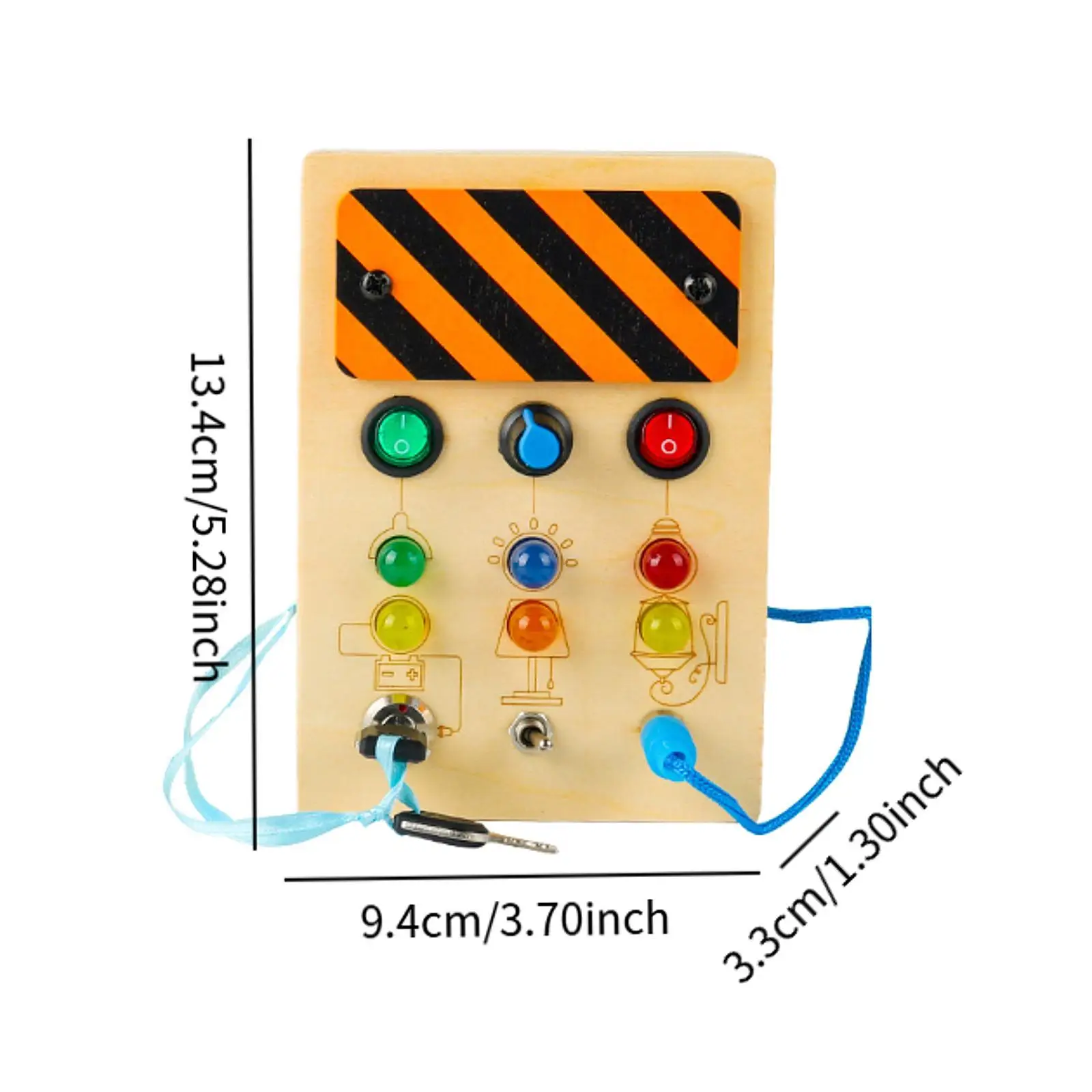 Montessori Busy Board with LED Lights Sensory Board Sensory Toy