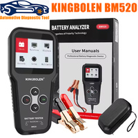 2024 KINGBOLEN BM520 6V 12V 24V Car Battery Tester for Cars ,Trucks ,SUV, Motorcycle,100-2000 CCA, Built-in Multi-meter