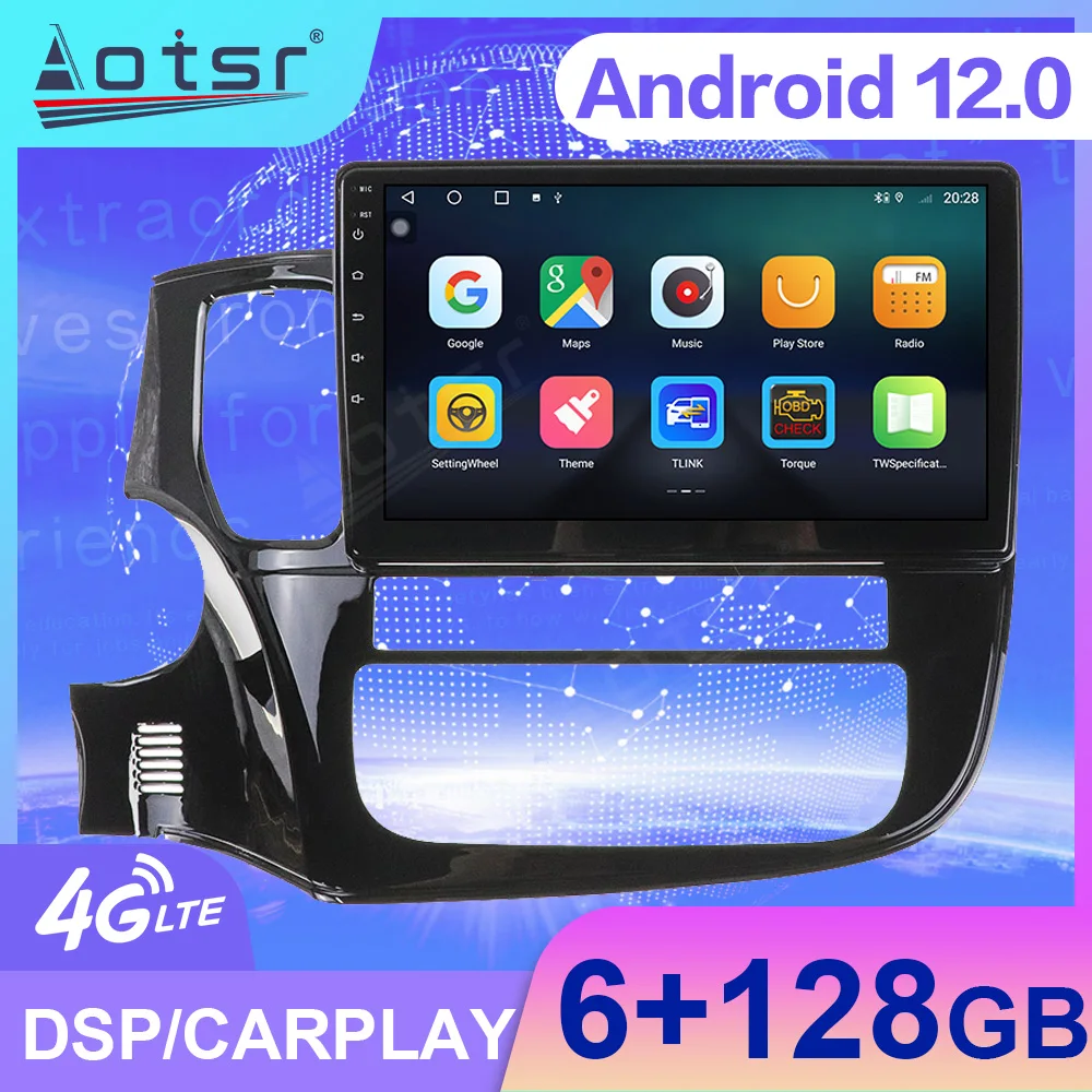 

10.1 Inch Screen Android 12 For Mitsubishi Outlander 3 2013 - 2020 Auto Radio Stereo Car Multimedia Player Navigation Carplay