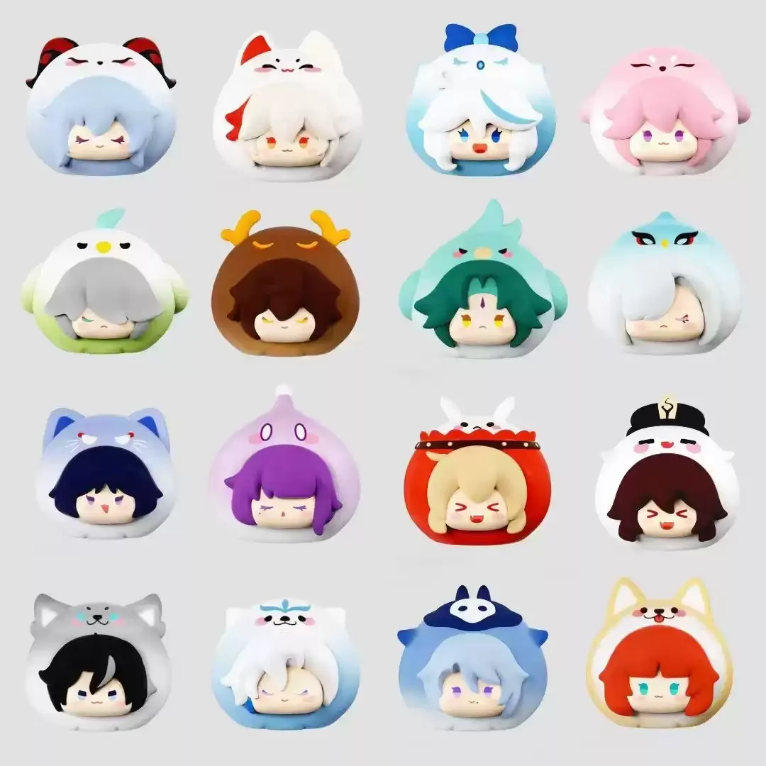 

Genshin Impact Cute Cubs Party Mini Blind Bag Figurine Anime Peripheral Collectible Trendy Toy For Desk Decor Adult Collection