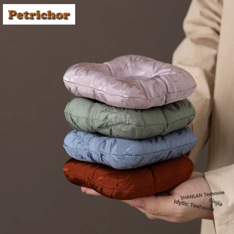 

Brocade Water-absorbing Fabric Coasters Japanese Stand for Mugs for Coffee Cups Saucer Heat Insulation Placemats Teacup Base