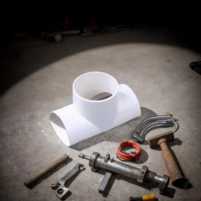 

Essential Home Plumbing Repair Kit; Outdoor PVC Open Tee Pipe Joint and Drain Pipe Connectors