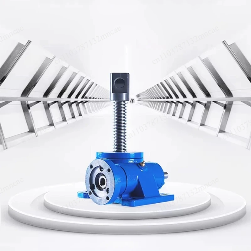 Elevator Electric/Manual Worm Gear Reducer Compact Linkage Screw Synchronous Lifting Platform Safety Working Load Screw