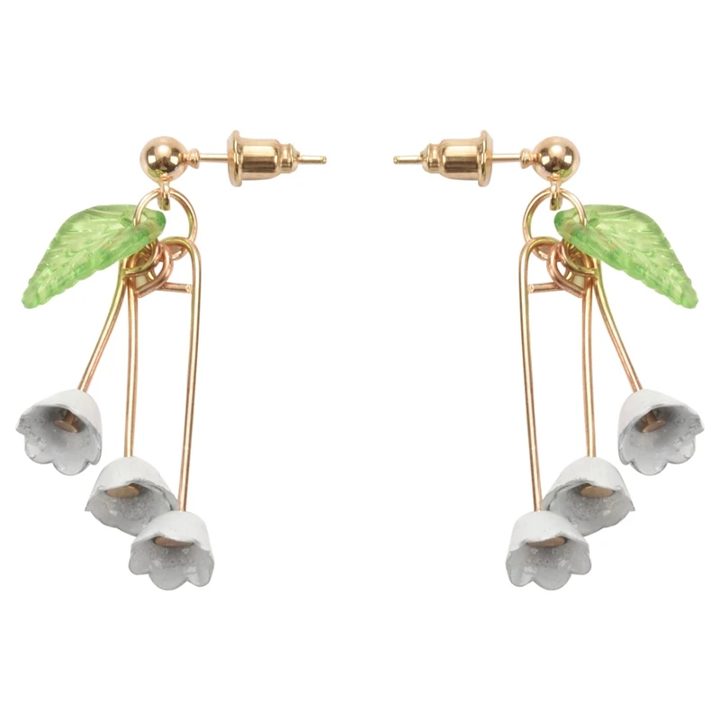 Beautiful Lily Of The Valley Flower Dangle Drop Earrings Wholesale