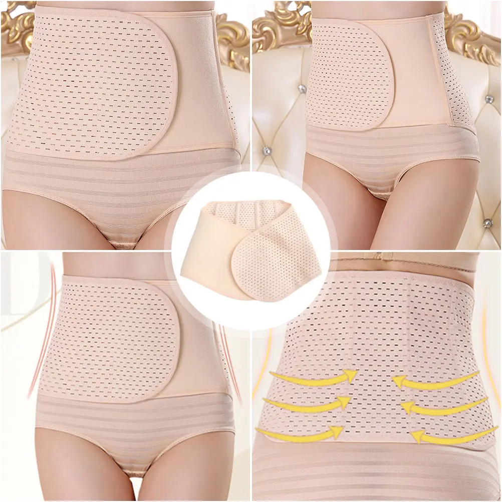 

Послеродовой пояс для живота телесного цвета, высокая эластичность, растягивающийся, удобный поддерживающий пояс для естественного C-образного живота