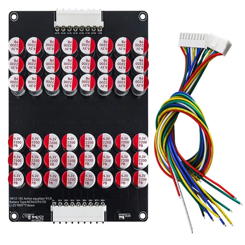 12-16 string ternary แบตเตอรี่ลิเธียมเหล็กฟอสเฟต Equalization ป้องกัน 12-16S Active Equalizer Energy Transfer Equalization