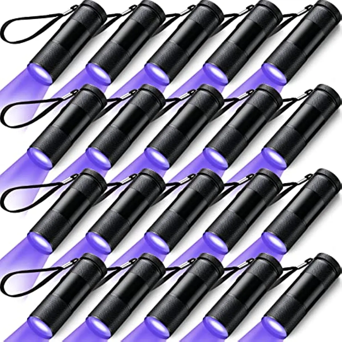 

UV Flashlights 395nm Black Light Flashlight 9*LED UV Torch UV Light Detector for Dog Cat Pets Urine Stains Bugs Scorpions