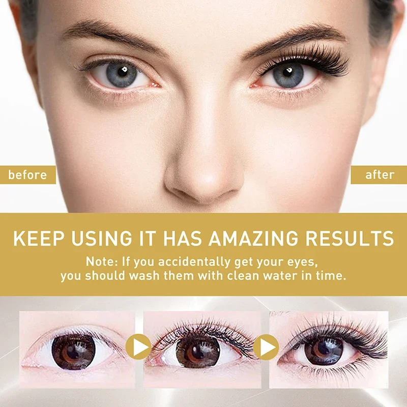 Fast Eyelash Growth Serum 7 Days Natural Eyelashes Enhancer Longer Thicker Eyebrows Lift Eye Care Fuller Lashes Care Products