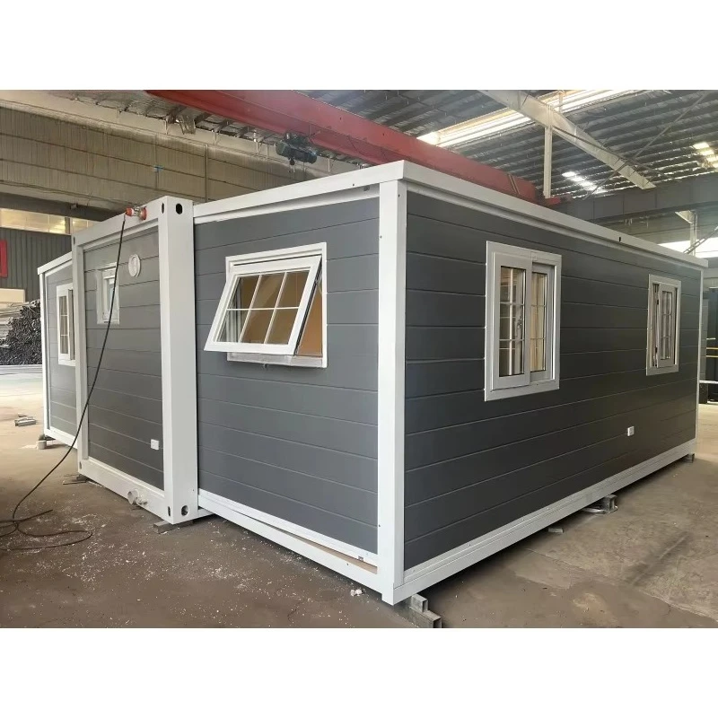 Modern Contemporary Design Breathable Galvanized Steel Structure Rock Wool Walls Insulation Stackable Expandable Container House