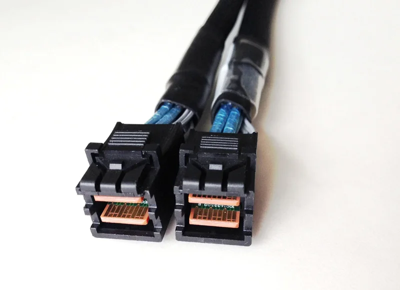 Kabel Mini SAS HD SFF 8643, wewnętrzny kabel SFF-8643 SAS, 50 cm, adapter kabla Mini SAS SFF-8643 na 8643 Molex do dysku twardego komputera — zdjęcie produktu 2