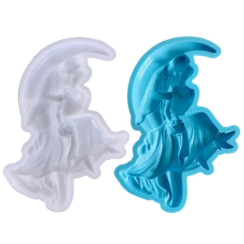 

Silicone Ornaments Moulds Couples Shaped Silicone DIY Hand-making Crafts Moulds Table Decorations Silicone Material Dropship