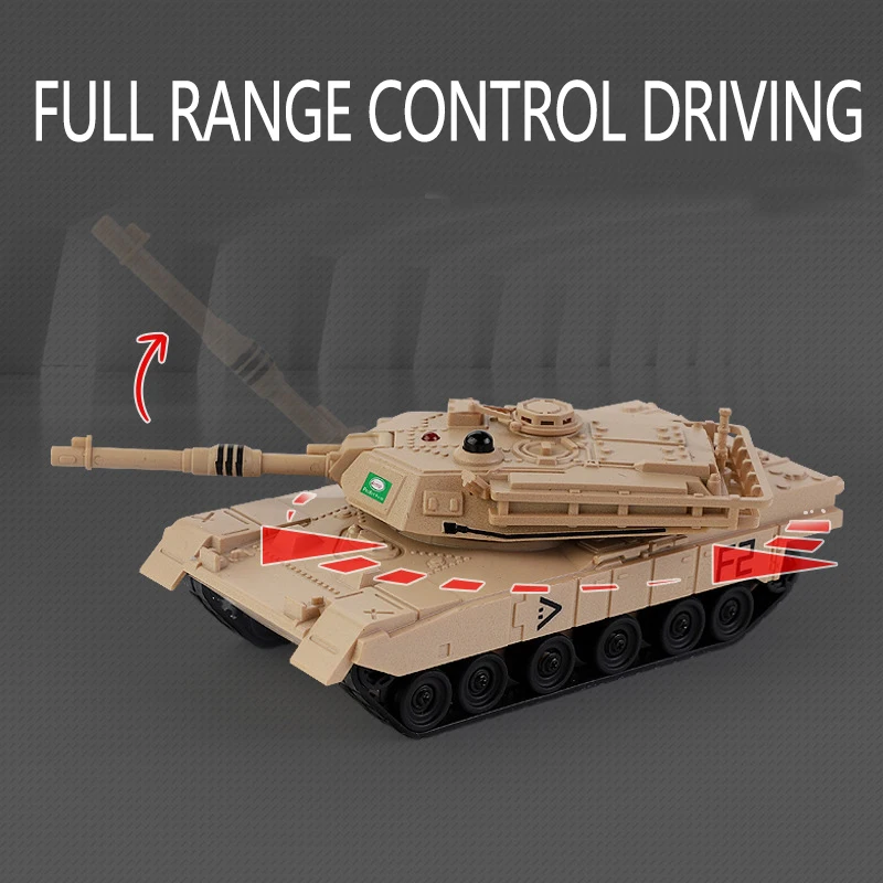 دبابة صغيرة للتحكم عن بعد متعددة اللاعبين معركة مجنزرة دبابة عسكرية نموذج محاكاة لعبة دبابة هدية