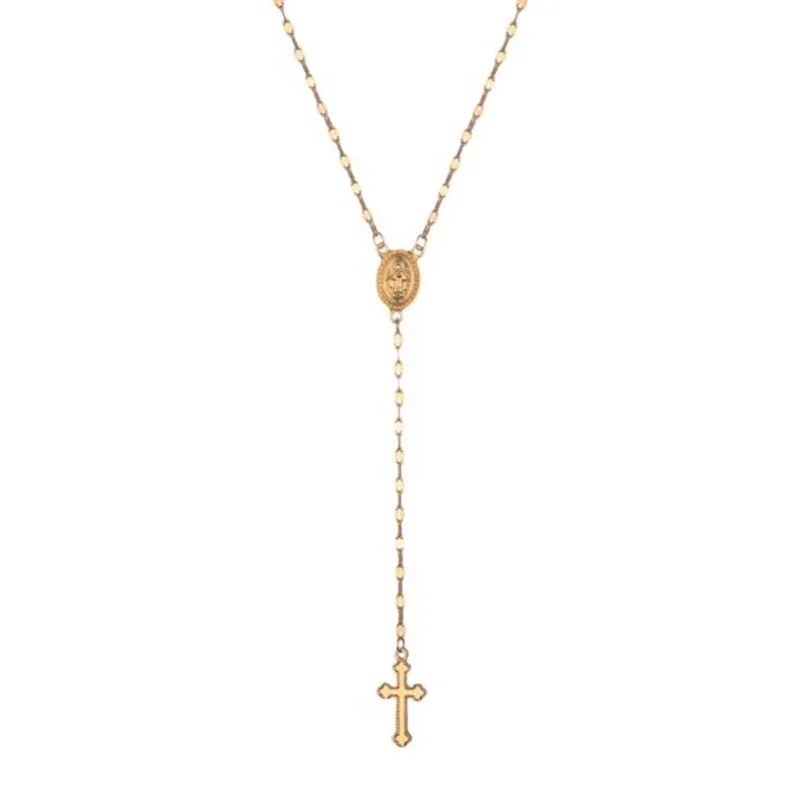 Christ Cross Dangling Pendant Necklace for Women Exquisite Creative Personality Charm Religious Banquet Jewelry Accessories
