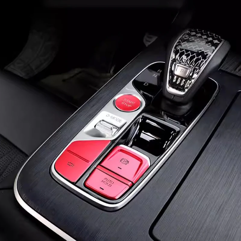 For GAC Trumpchi GS8 2024 2025 Aluminium Alloy Car Centre Gear Shift Electronic Parking Brake One-Touch Start Button Sticker