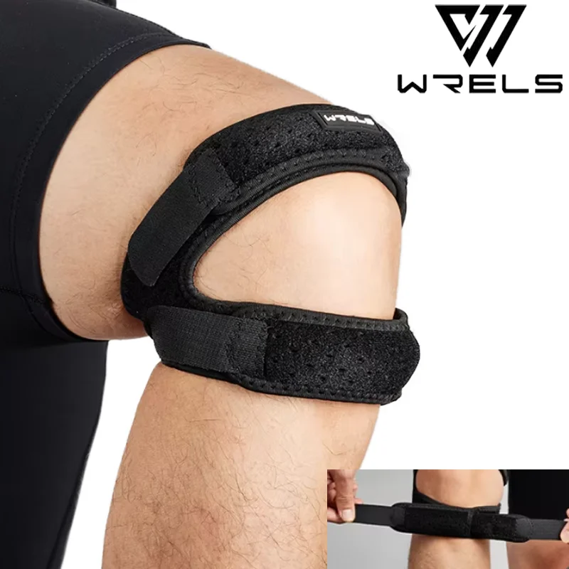 WRELS Patella Kneecap Band Pressurized Adjustable Professional Protector Running Sports Cycling Gym Knee Support for Knee Pain