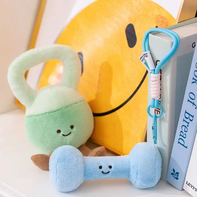 16/20 سنتيمتر محاكاة الدمبل kettlebell محشوة ألعاب من نسيج مخملي تمثال الكرتون أنيمي لطيف وسادة الأطفال هدية عيد ميلاد دمية ممتعة