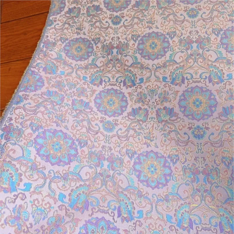 Purple imitation brocade jacquard fabric new Chinese-style vest cheongsam dress for women