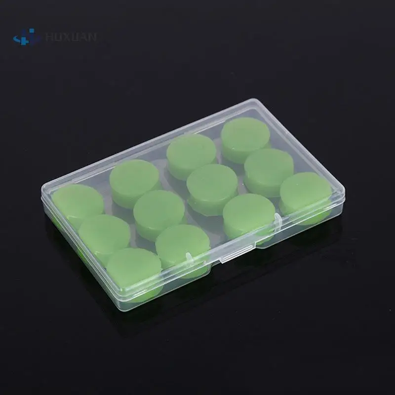 12Pcs/box Silicone Ear Plugs Noise Reduction Sleep Anti Canceling Sound Insulation Earplug Protection Sleeping Reusable Ear Plug