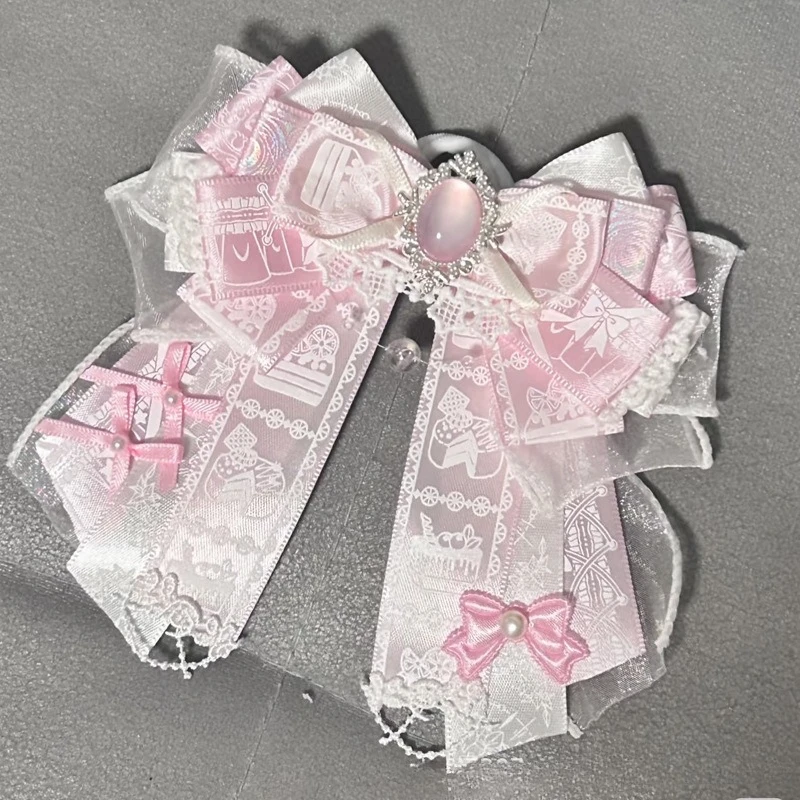 Wanita Lolita Dasi Tangan Lampu Kupu-kupu Busur Ceria Ceria Lampu Tongkat Aksesoris Kemeja Rok Bros Perhiasan Buatan Tangan Hadiah
