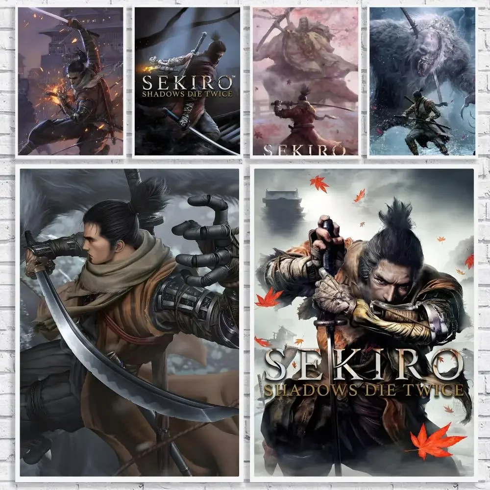 Game S-Sekiro Shadows Die Twice PosterHigh-Quality Canvas Wall Mural Crease-Free For Living Room Bedroom Interiors