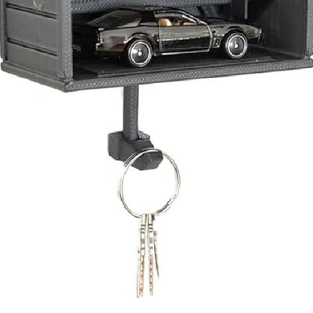 

Держатель для ключей от машины с открывающейся дверцей для прихожей (черный, оранжевый)