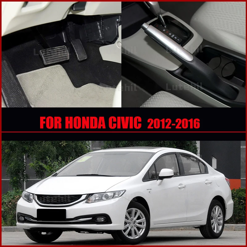 For Honda Civic 9 DA3 2012 2013 2014 2015 2016 Car Floor Mats All Weather Carpet Floor Liners Interior Protector Accessories