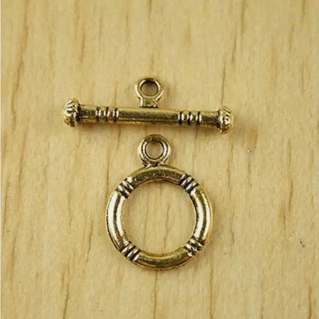 

20sets 15.7*11.9mm bar is 19.8mm dark gold-tone round toggle clasps h2007