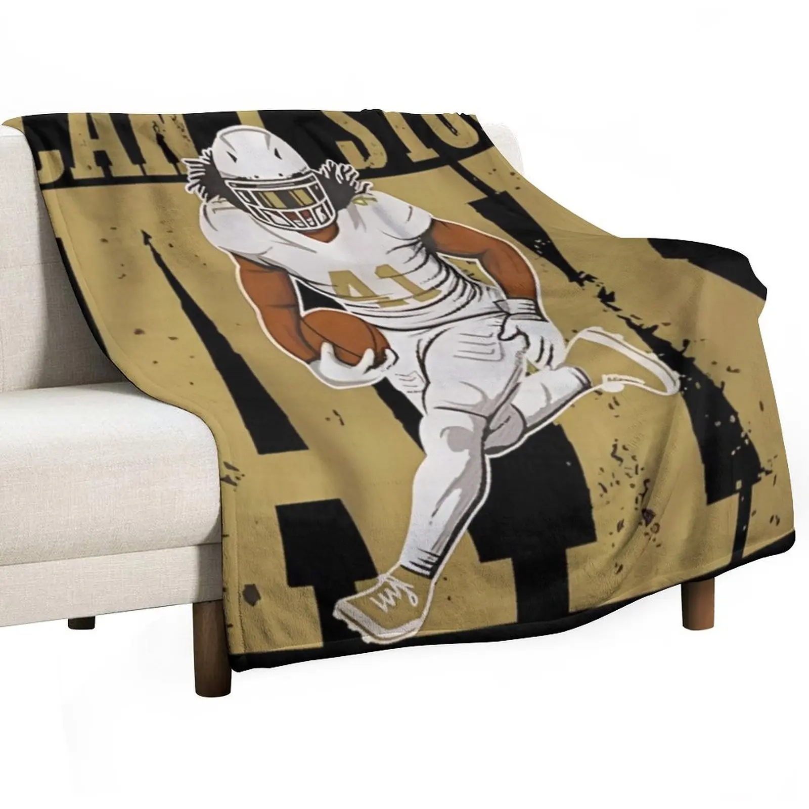 Can't Stop Alvin Kamara Throw Blanket Flannel Soft Plush Plaid Retros valentine gift ideas anime Personalized Gift Blankets