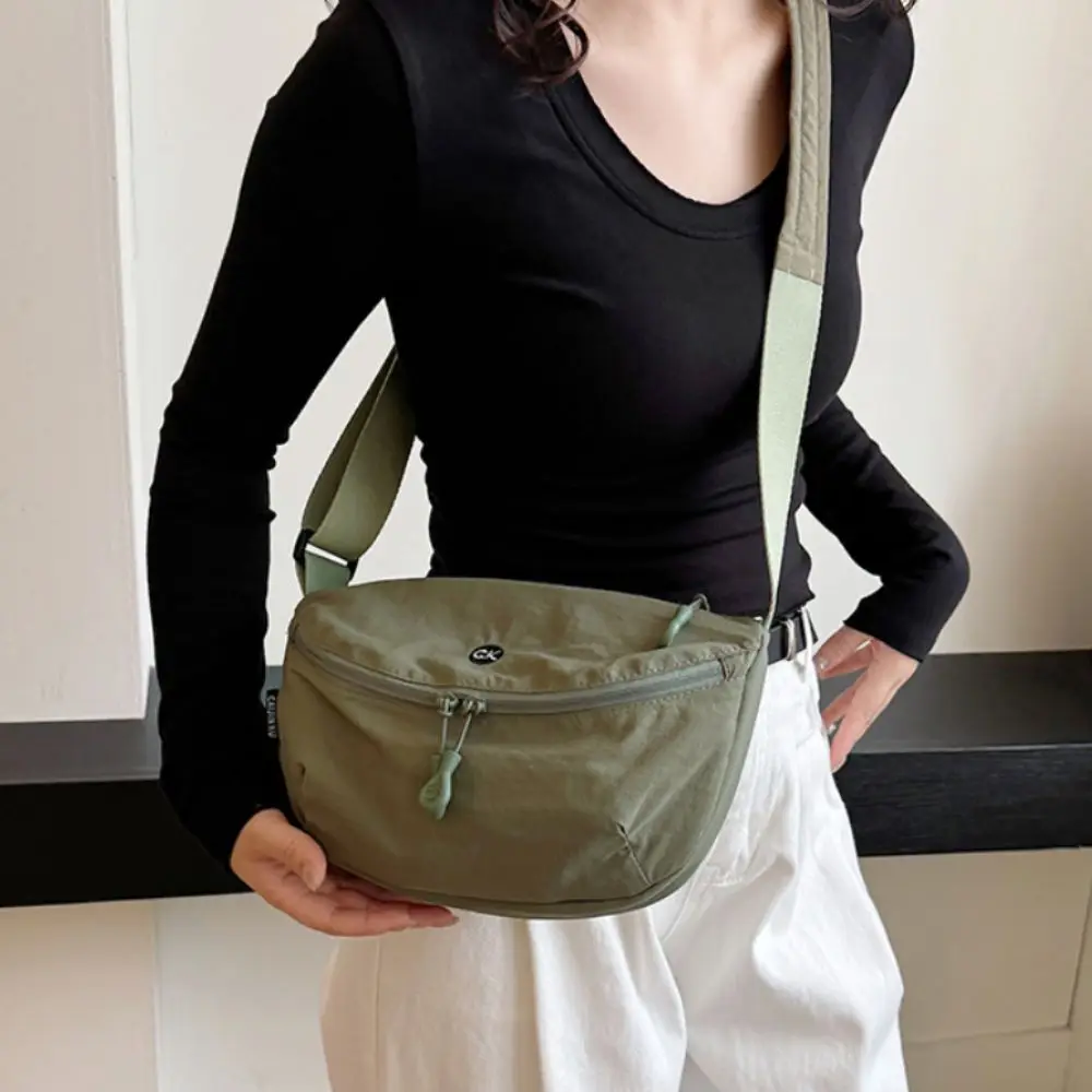 New Large Capacity Women Shoulder Messenger Bag Simple Versatile Reusable Crossbody Bag Adjustable Strap Lightweight Handbag