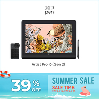 XPPen Artist Pro 16 (Gen 2) Graphics Tablet Monitor 16-inch Drawing Display 16K Pressure Levels 2.5K Resolution Windows Android