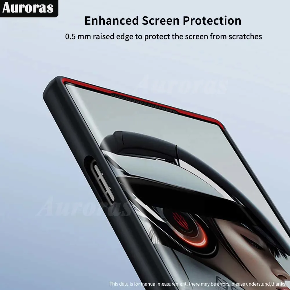 الشفق-قشرة صلبة للنوبة الحمراء السحرية 9 pro plus ، غطاء خلفي بحلقة مغناطيسية ، شفاف ، مضاد للصدمات ، لـ redmagic 8 8s pro