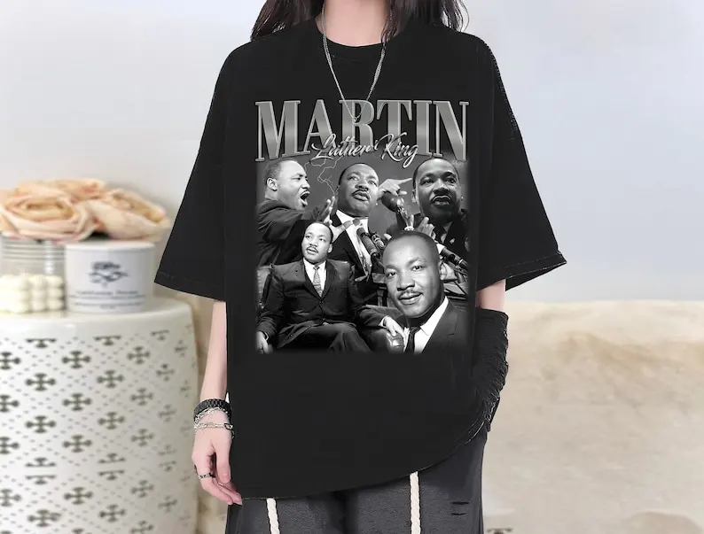 Camiseta Martin Luther King, camisa Martin Luther, camisetas, camisa universitaria, camisa para adultos
