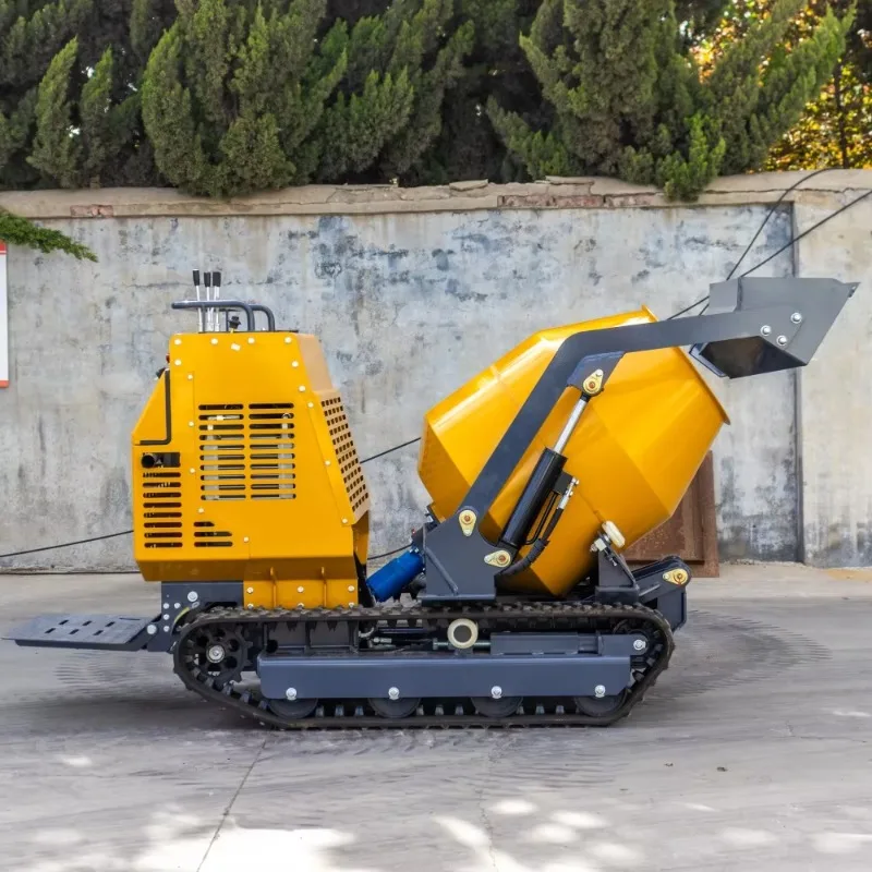 شاحنة خلط الخرسانة الصغيرة المحمولة ذاتية الدفع في الصين، أسمنت أوتوماتيكي محمول مثبت على السكك الحديدية #4