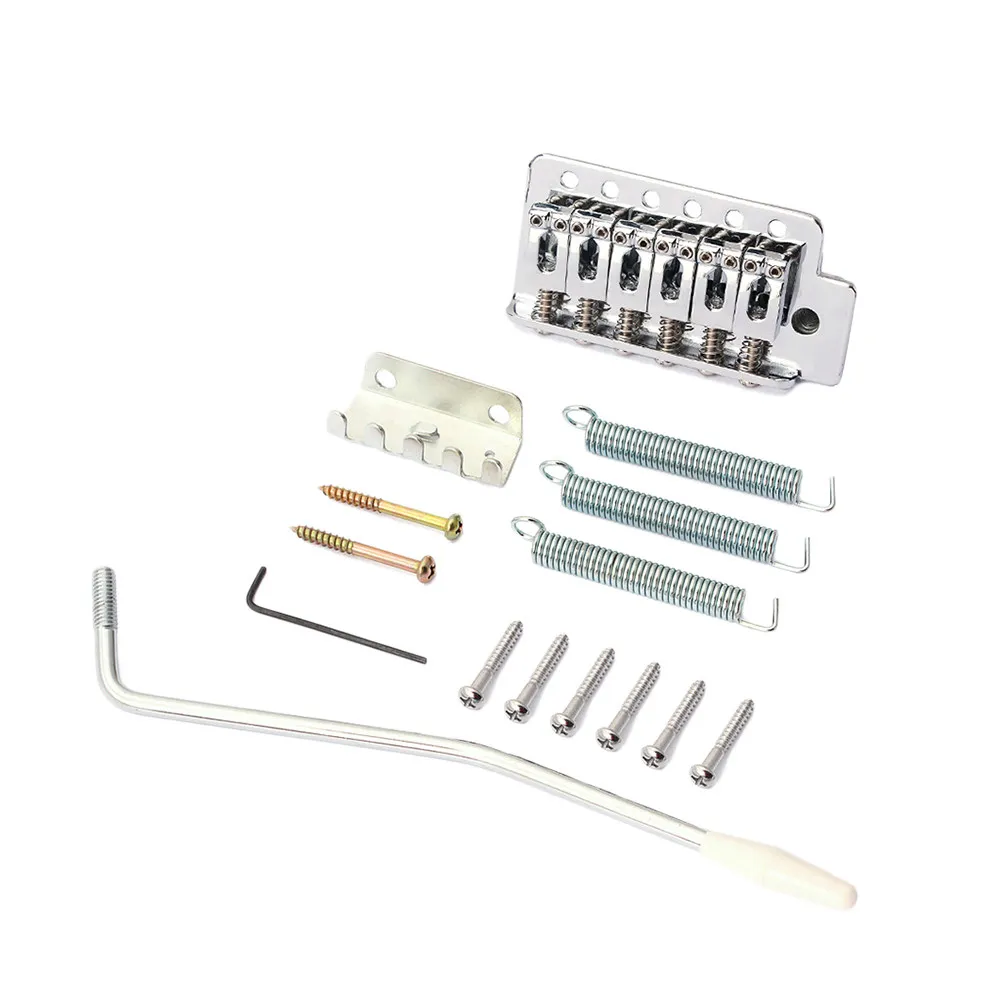 Ga202 Right Handed 6 String Flat St Saddle Single Tremolo Bridge System for Electric Guitar High Quality Metal Finish