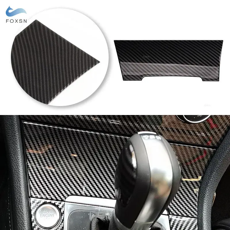 

Накладка на панель прикуривателя центральной консоли автомобиля для VW Golf 7 MK7 2013-2017 LHD, текстура под карбон, ABS-пластик