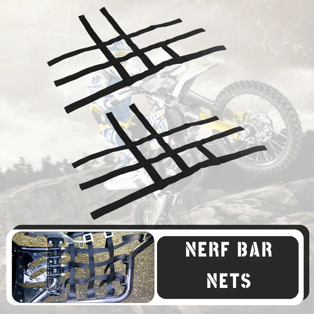 

Motocross Nerf Bar Nets Waterproof Nylon ATV Toolkit For Yamaha Banshee 350 Raptor 350 660 700 YFZ450 YFZ450R YFM700 For Polaris