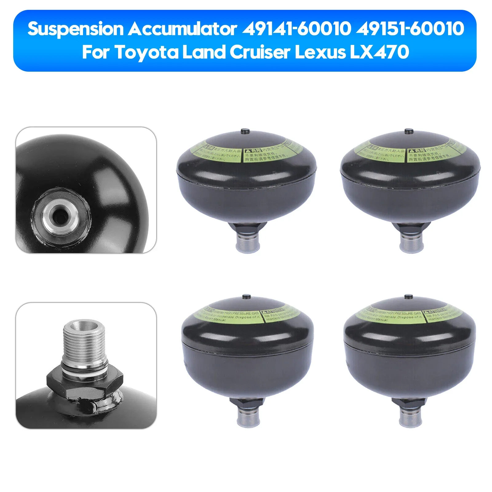 Suspension Accumulator 49141-60010*2 49151-60010*2 For Toyota Land Cruiser Lexus Car Accessories