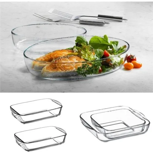 5 Piece Borcam Baking Tray Set