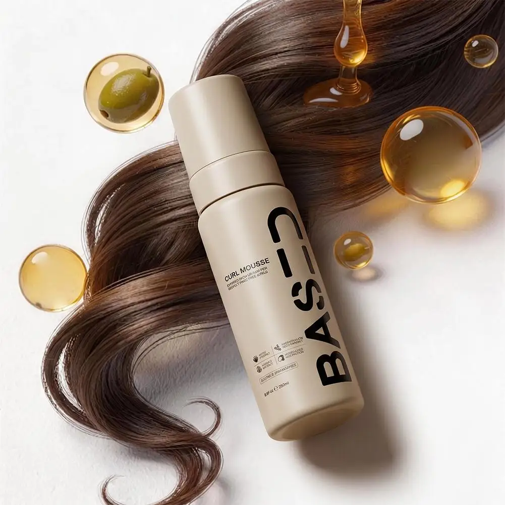 1/2/3/5pcs Curl Mousse 200ml Anti-Frizz Volumizing Styling Foam Long-Lasting Hold And Shine For Defined Bouncy Curly Hair