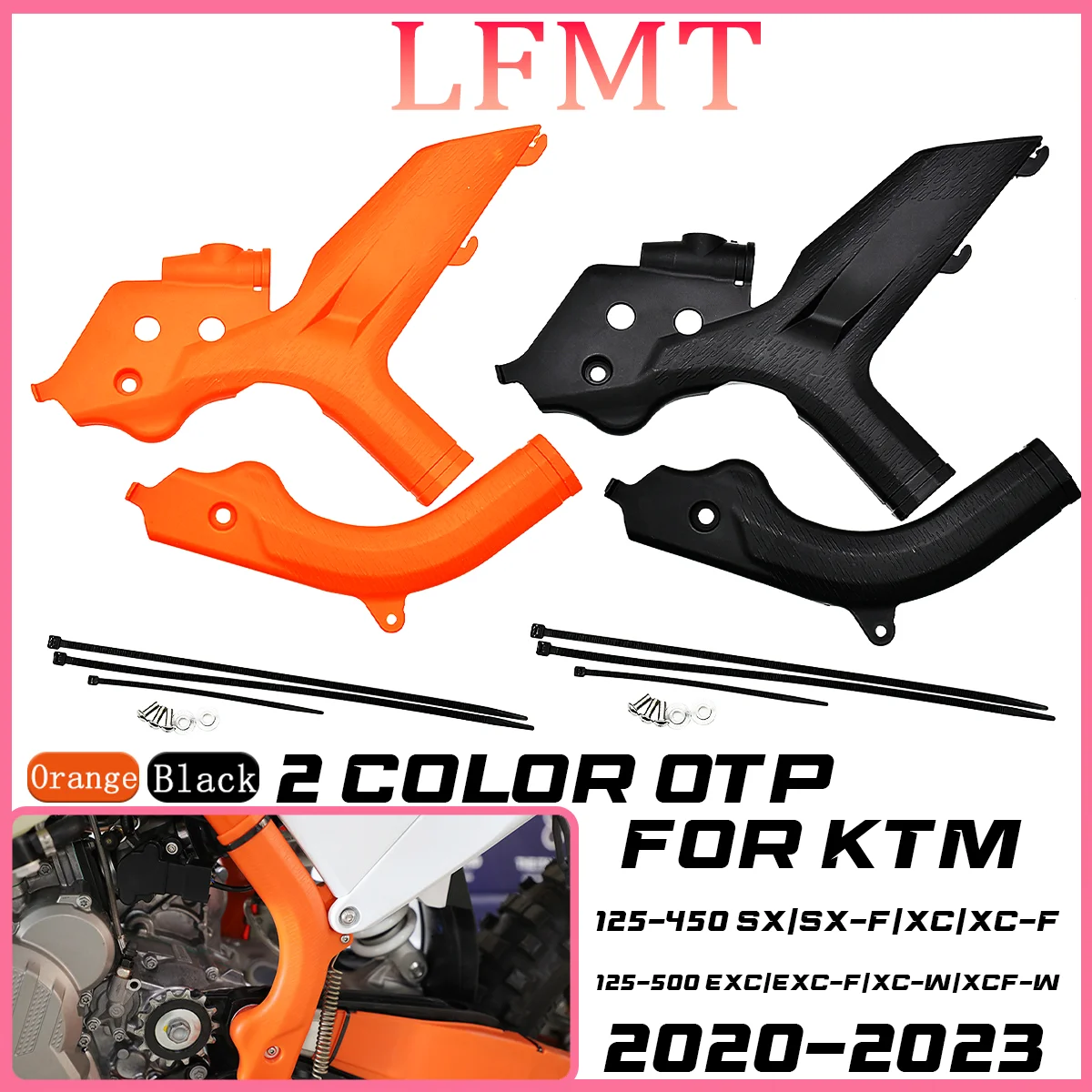 

Motorcycle Frame Protector Guard Cover For KTM SX SX-F XC XC-F EXC EXC-F XC-W XCF-W 125 150 200 250 300 350 400 450 2019-2023