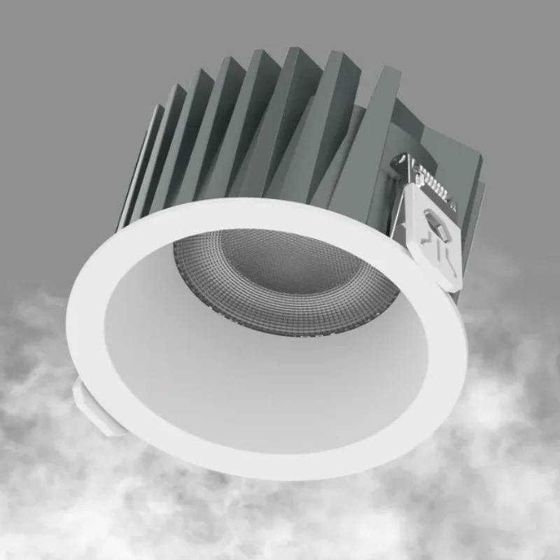 IP65 waterproof tube spotlights for bathrooms, toilets and kitchens, moisture-proof embedded led household anti-glare hole light