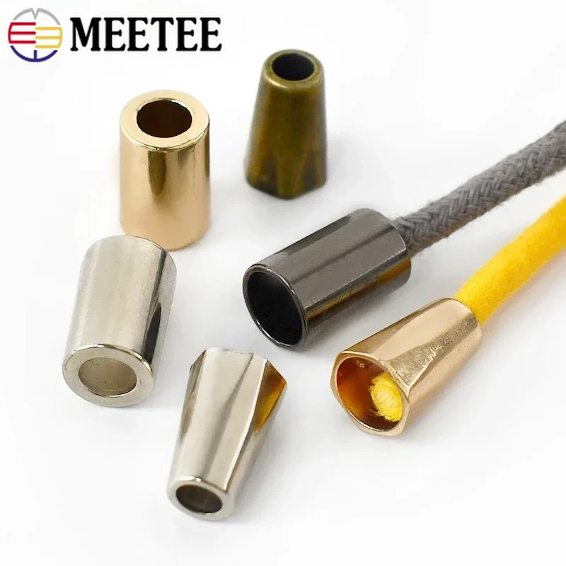

30Pcs Meetee Metal Bell Buckle Rope Stopper Hat Backpack Cord Lock Button Pants Jacket End Clip DIY Clothing Sewing Accessories