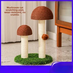 Sisal Cat Scratching Column Wear-resistant Crumbs Grinding Claws Scratching Itchy Mushroom Cat Climbing Frame Pet Toy