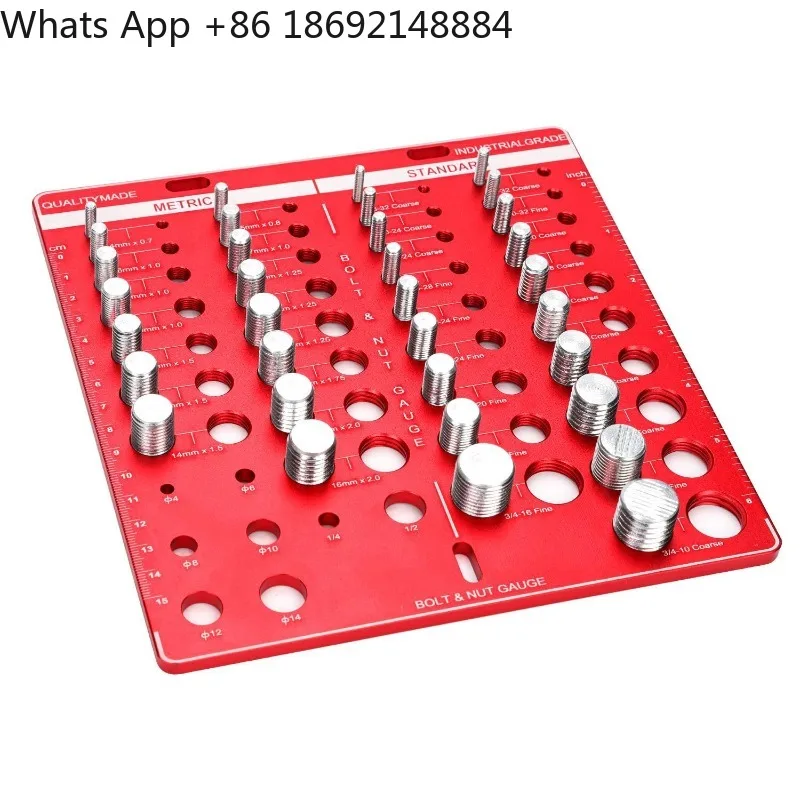 Screw Nut and Bolt Thread Checker Screw Gauge Nut Checker for All Standard Thread Sizes