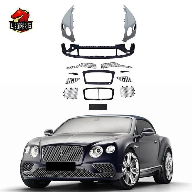 Old to New Style Body Kit Carbon Fiber Material for Bentley Continental GT with Bumper