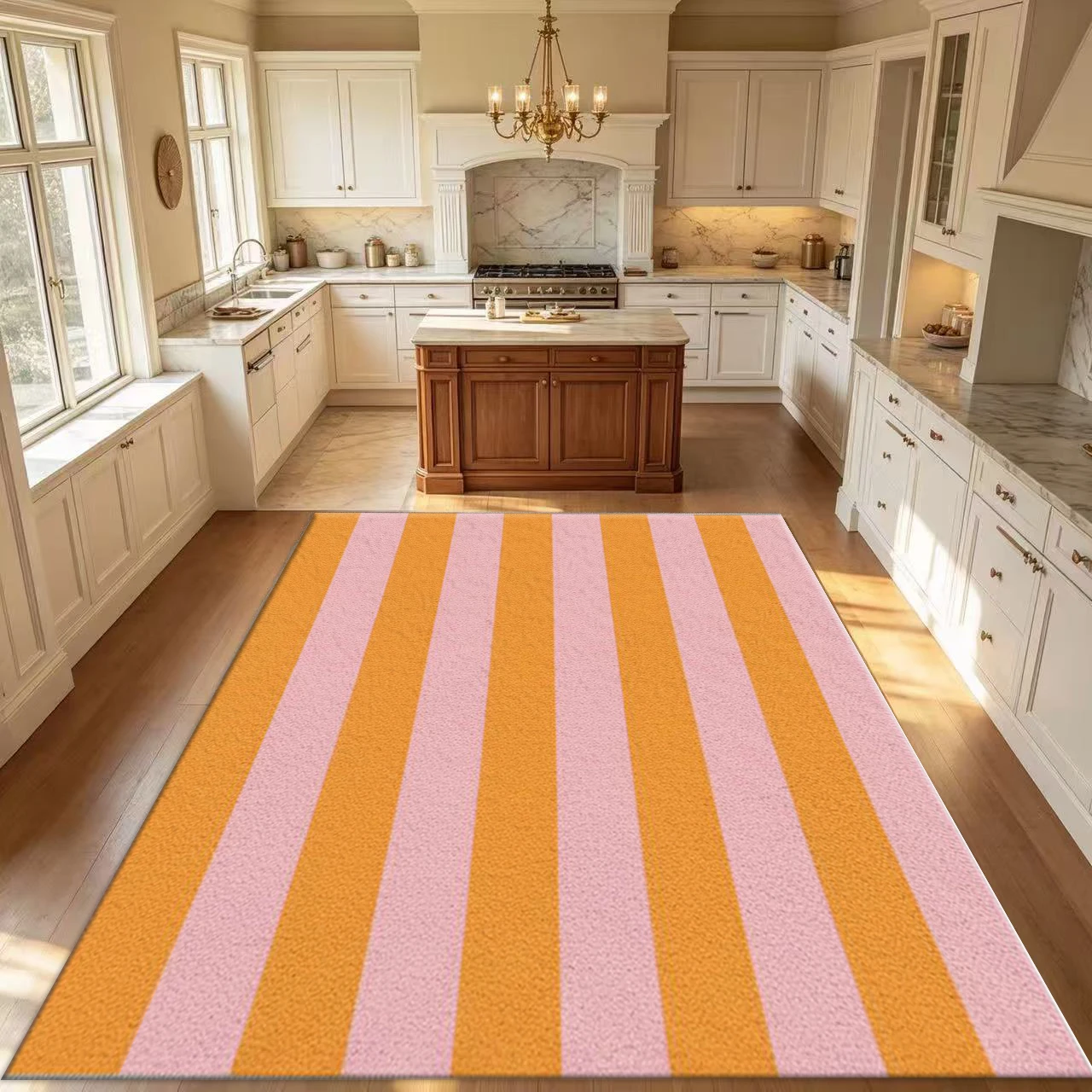 Interior Design Um - Tapete listrado horizontal em tons de