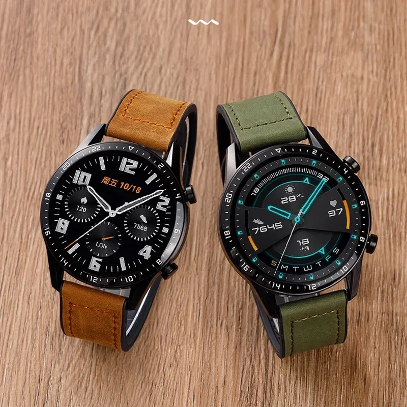 Cinturino per orologio in pelle magnetica da 22mm, compatibile con Huawei/Xiaomi/Samsung, Galaxy watch 3 45/46mm, cinturini per orologi da donna e da uomo