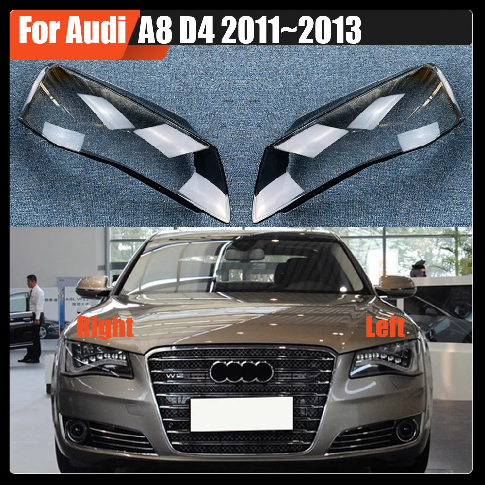 

Headlight Cover For Audi A8 D4 2011-2013 Transparent Headlamp Shell Lamp Shade Lens Replace Original Lampshade Plexiglass