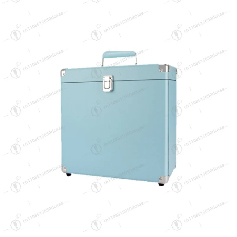 Premium Portable PU Leather Vinyl Record Storage Case LP Album Carrying Box for Vinyl Collection