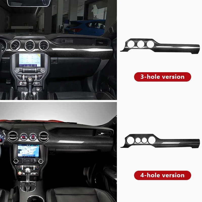 

Накладка на приборную панель из карбона для Mustang 2015-2022, правая сторона, аксессуар для модификации автомобиля